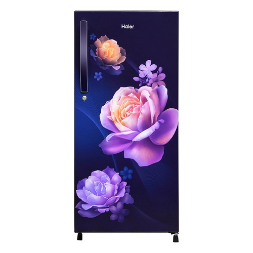 Haier 190L 2 Star Direct Cool Single Door Refrigerator With Toughened Glass Shelf In Premium Glossy Marine Noisettes Finish HRD2102CMN-P